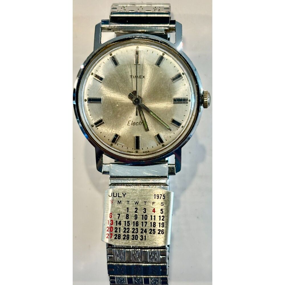 Vintage 1969 Timex Electric Men’s Watch – Fresh Battery!